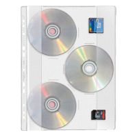 Veloflex CD/DVD Hülle 4359000 für DIN A4 PVC glasklar 10 Stück