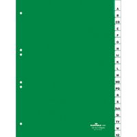 DURABLE Kunststoff-Register A-Z, PP, Stärke: 0,12 mm grün