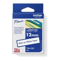 P-touch Schriftbandkassette TZE233 12mmx8m laminiert blau auf weiß