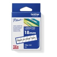P-touch Schriftbandkassette TZE141 18mmx8m laminiert schwarz auf fl