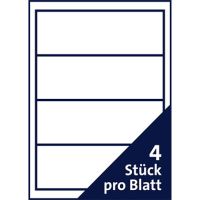 Soennecken Ordneretiketten 66309 breit/kurz 61 x 192 mm weiß 400 Stück