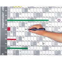 magnetoplan Jahresplaner 1241212S 121,5x91,5cm magnetisch +Zubehör