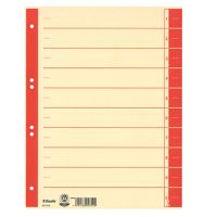 Esselte Trennblatt 621019 DIN A4 24x30cm 10/20Taben Karton ch/rt