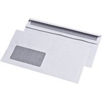 MAILmedia Briefumschlag 30005398 DIN lang mit Fenster selbstklebend weiß 1000 Stück