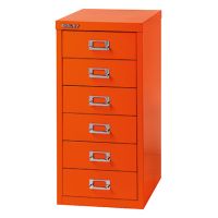 Bisley Schubladenschrank L296603 6Schubfächer orange