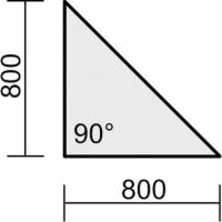 Geramöbel Verkettungselement Flex S-617508-A C-Fuß Dreieck 90° ah