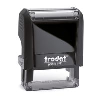 trodat Printy 44084 Textstempel 38x14mm 4-zeilig Kissen schwarz
