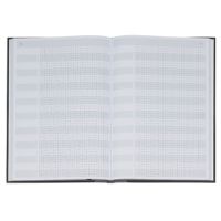 König & Ebhardt Protokollbuch 8655223 DIN A4 kariert 96Bl. schwarz