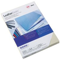 GBC Einbanddeckel LeatherGrain CE040070 DIN A4 weiß 100 Stück