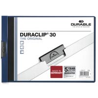 DURABLE Klemmmappe DURACLIP 224607 A4quer 30Bl d.blau
