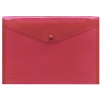 FolderSys Sammelhülle 40111-84 DIN A4 rot transparent 10 Stück