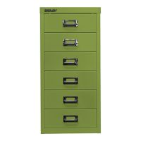Bisley Schubladenschrank L296604 6Schubfächer grün