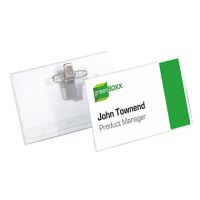DURABLE Namenschild 810119 90x54mm Kunststoff transparent 50 Stück