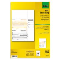 SIGEL Überweisung ZV570 DIN A4 für InkJet/Laser-Drucker 100 Blatt