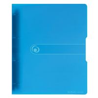 Herlitz Ringbuch 11217148 DIN A4 4Ringe 16mm transparent blau