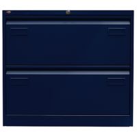 Bisley Hängeregistraturschrank Light CDF2639 2bahnig 2Schübe bl