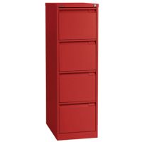 Bisley Hängeregistraturschrank 3643670 4Schubfächer kardinalrot