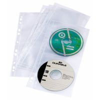 DURABLE CD Hülle COVER 528219 DIN A4 für 4 CDs transparent 5 Stück