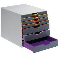 DURABLE Schubladenbox VARICOLOR 7 760727 7Schubfächer grau/farbig