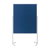 magnetoplan Moderationstafel 1151103 einteilig Filz blau