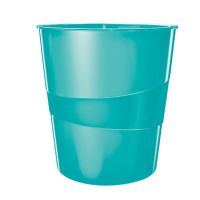 Leitz Papierkorb WOW 52781051 15l PS eisblau
