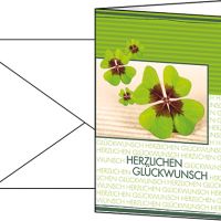 SIGEL Faltkarte Fortune DS004 10 Stück +Umschl.