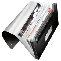 Leitz Fächermappe Style 39570094 DIN A4 6Fächer PP satin schwarz