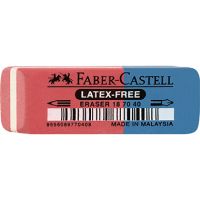 Faber-Castell Radierer 187040 18x8x54mm Kautschuk rot/blau