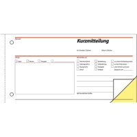 SIGEL Kurzmitteilung SD008 1/3 DIN A4 quer 2x40Blatt