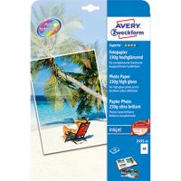 Avery Zweckform Fotopapier 2495-20 DIN A4 hochglänzend 20 Blatt