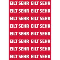 HERMA Hinweisetikett 15036 12,5x40mm Eilt sehr rot 320 Stück