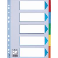 Esselte Kartonregister, Blanko/100191 A4, 225 mm, 297 mm Hellblau 160g/qm Inh.1