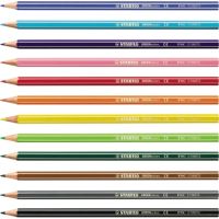 STABILO Buntstift GREENcolors D/87-2450 sort 12+2St