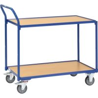 Fetra Tischwagen 2740 850x500mm 2Böden blau