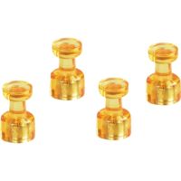 magnetoplan Magnet Memohalter 1666144 gelb 4 Stück