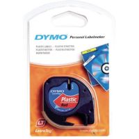 DYMO Schriftbandkassette LetraTag S0721680 12mmx4m schwarz auf rot