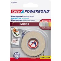 tesa Montageband Powerbond Indoor /55740-00001-00, weiß 1,5 mx 19 mm