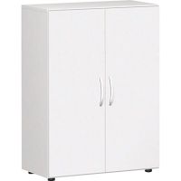 Geramöbel Flügeltürenschrank Flex S-383102-WW 3OH 80x42x110,4cm weiß
