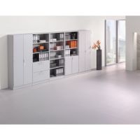 Hammerbacher Regal Solid V6400/5 5OH 100x40x200,4cm grau