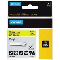 DYMO Schriftbandkassette Rhino ID1 18433 19mmx5,5m schwarz auf ge