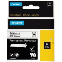 DYMO Schriftbandkassette Rhino ID1 18482 9mmx5,5m schwarz auf weiß