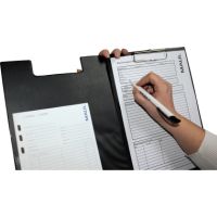 MAUL Klemmbrettmappe 2339290 DIN A4 max. 8mm Karton/Folienüberzug schwarz