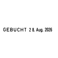trodat Wortbandstempel Classic 1117 54340 8x7x2cm silber/lichtgrau/rot