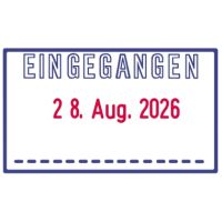 trodat Printy-Dater 64247  Datumstempel EINGEGANGEN Druck bl/rt