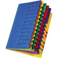 PAGNA Ordnungsmappe EASY 24131-02 DIN A4 12Fächer Pressspan blau