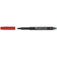 Faber-Castell CD/DVD Marker MULTIMARK 151321 F mit Radierer rot