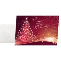 SIGEL Weihnachtskarten DS019 Swing +Umschlag 25 Stück