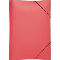PAGNA Gummizugmappe 21613-03 DIN A4 PP 3Klappen rot