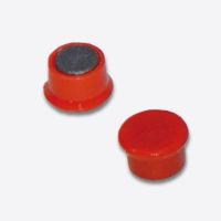 ALCO Haftmagnet 6818V12 13x7mm rot 10 Stück