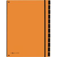 PAGNA Pultordner Trend 24129-09 12Fächer 3Schaulöcher orange